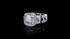 Metropolis Engagement Ring | 1.51ct Cushion Diamond - Canturi Jewellery