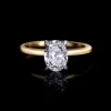 Micro 1.50ct Oval Diamond Engagement Ring