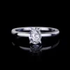 Micro Diamond Engagement Ring | 0.70ct Oval Diamond