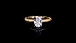 Micro Engagement Ring | 1.20ct Oval Diamond