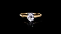 Micro Engagement Ring | 1.20ct Oval Diamond