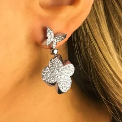 Odyssey 2 Drop Diamond Earrings