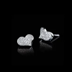 Odyssey Diamond Earrings (Heart)