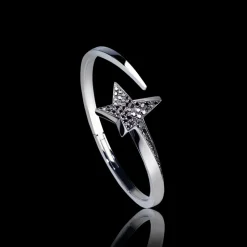 Odyssey Diamond Star Bangle (Black Diamonds)