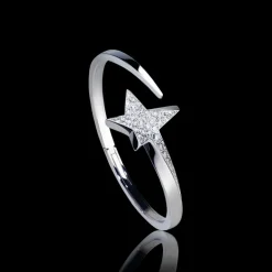 Odyssey Diamond Star Bangle (White Diamonds)