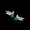 Primavera Diamond and Emerald Earrings