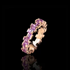 Radiant Pink Sapphire Ring