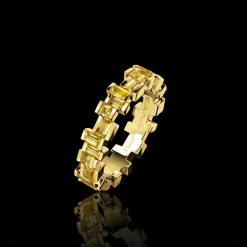 Radiant Yellow Sapphire Ring