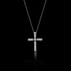 Regina Cross Necklace (Medium with Diamonds)