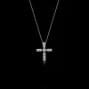 Regina Cross Necklace (Small with Diamonds)
