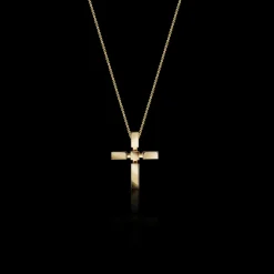Regina Cross Necklace (Small Plain)