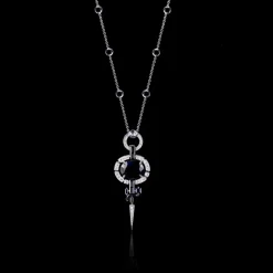 Regina Diamond and Australian Black Sapphire Neckpiece
