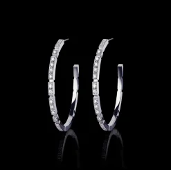 Regina Diamond Hoop Earrings