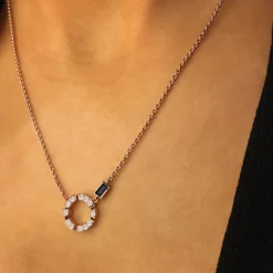 Regina Diamond Necklace (Australian Black Sapphire)