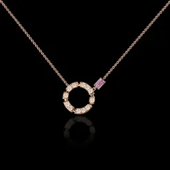 Regina Diamond Necklace (Pink Sapphire)