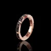 Regina 3mm Ring (Black Diamonds and Ruby)