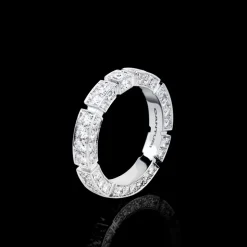 Regina 3mm Ring (Full Set Diamonds + One Side)