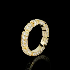 Regina 3mm Ring (Full Set Diamonds + One Side)