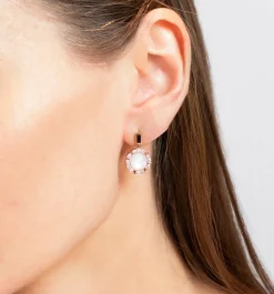 Regina Moonstone Drop Earrings