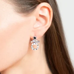 Regina Single Link Diamond Drop Earrings