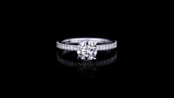 Renaissance 0.80ct Round Diamond Engagement Ring