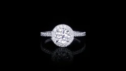 Renaissance 1.01ct Round Diamond Engagement Ring
