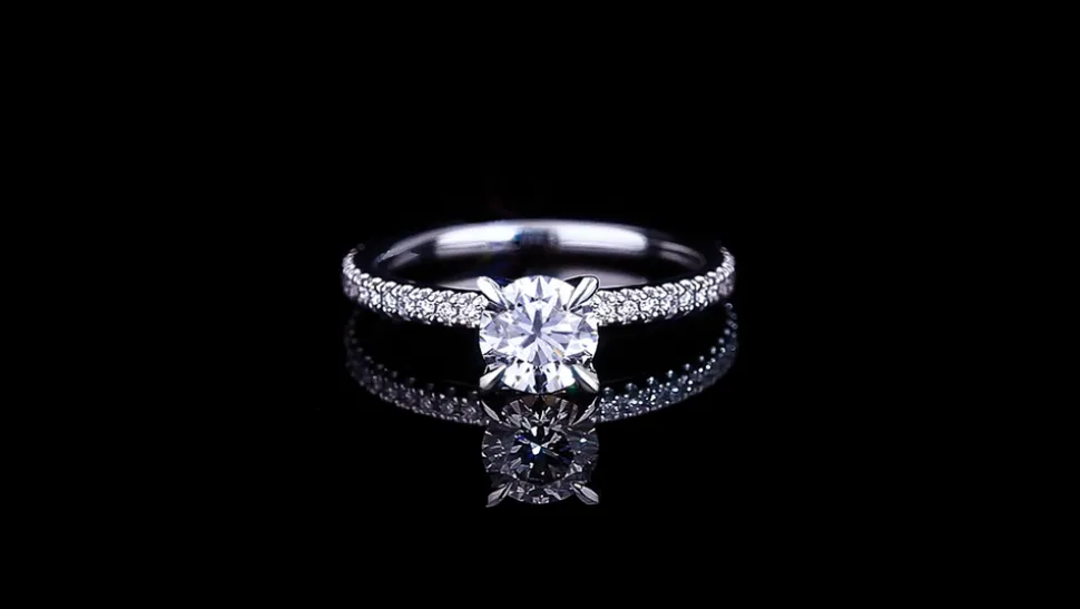 Renaissance 0.70ct Round Diamond Engagement Ring