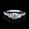 Renaissance 0.80ct Trilogy Round Diamond Engagement Ring