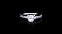 Renaissance Engagement Ring | 1.01ct Round Brilliant Diamond