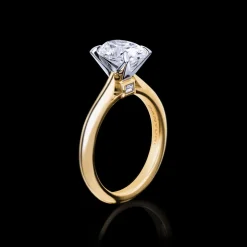 Silhouette 1.71ct Oval Diamond Engagement Ring