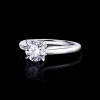 Silhouette 1.02ct Round Diamond Engagement Ring