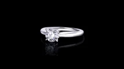 Silhouette Engagement Ring | 0.80ct Round Brilliant Diamond
