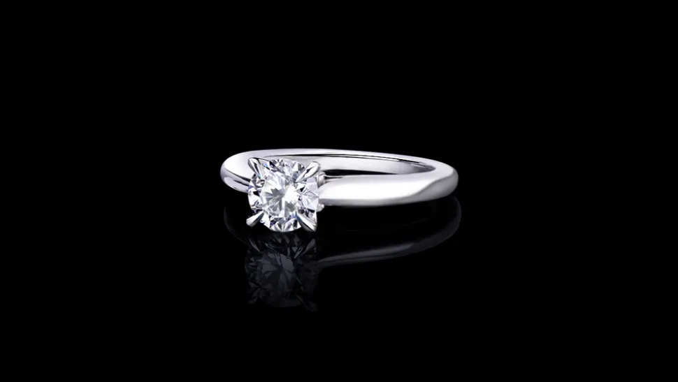 Silhouette Engagement Ring | 0.80ct Round Brilliant Diamond
