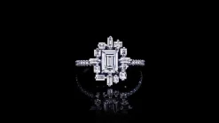 Stella 0.70ct Emerald Diamond Engagement Ring