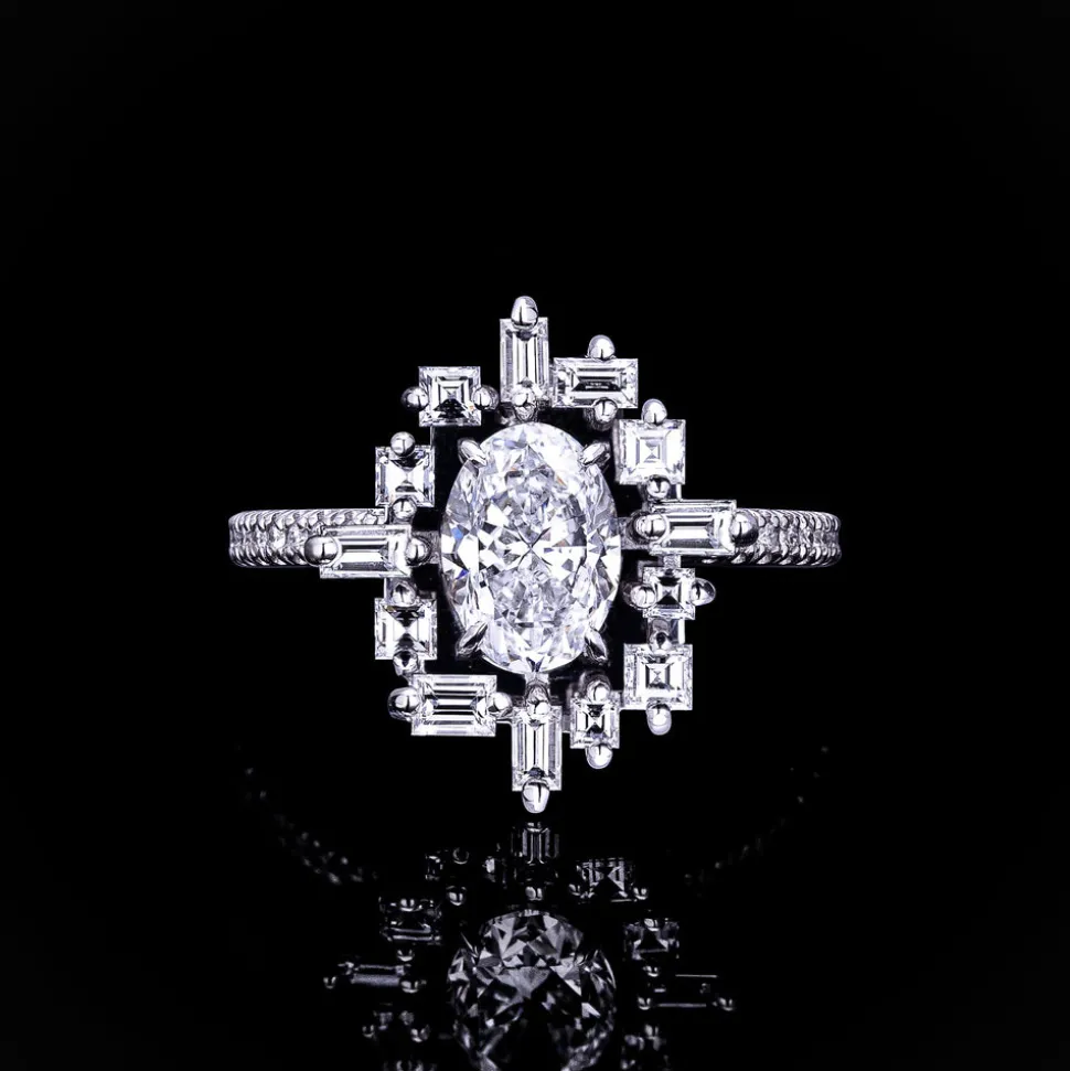 Stella 1.00ct Oval Diamond Engagement Ring
