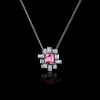 Stella Diamond Necklace (Pink Sapphire)