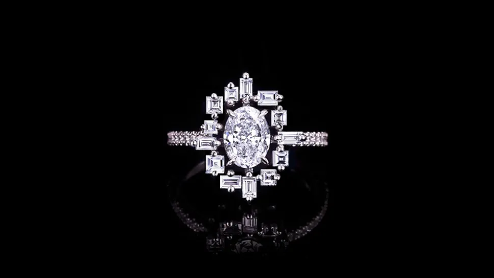 Stella Engagement Ring | 1.01ct Oval Diamond